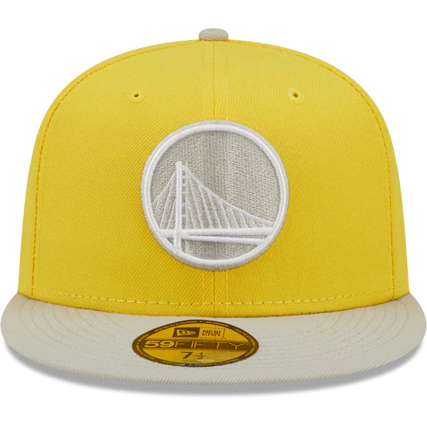 New Era  Golden State Warriors Color Pack 59FIFTY Fitted Hat - Yellow/Gray