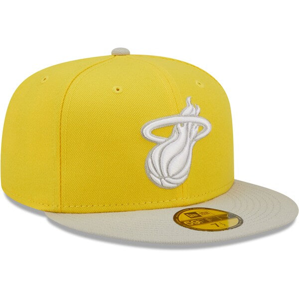 New Era Miami Heat Yellow/Gray Color Pack 59FIFTY Fitted Hat