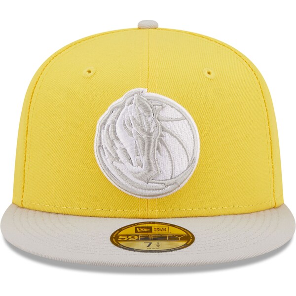 New Era Dallas Mavericks Yellow/Gray Color Pack 59FIFTY Fitted Hat