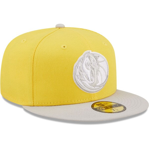 New Era Dallas Mavericks Yellow/Gray Color Pack 59FIFTY Fitted Hat