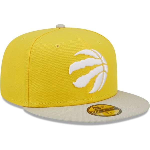 New Era Toronto Raptors New Era Color Pack 59FIFTY Fitted Hat - Yellow/Gray