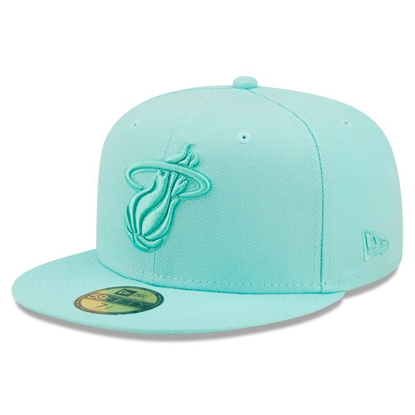New Era Miami Heat Turquoise Color Pack 59FIFTY Fitted Hat
