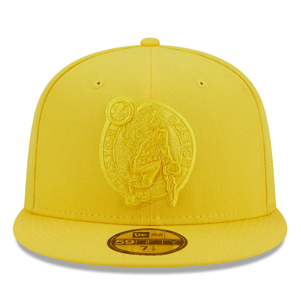 New Era  Boston Celtics Color Pack 59FIFTY Fitted Hat - Yellow