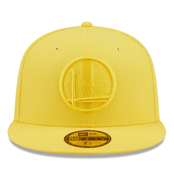 New Era  Golden State Warriors Color Pack 59FIFTY Fitted Hat - Yellow