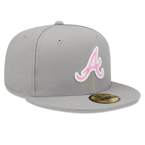 New Era Atlanta Braves Gray 2022 Mother's Day On-Field 59FIFTY Fitted Hat