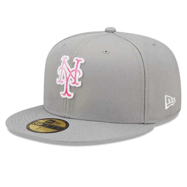 New Era New York Mets Gray 2022 Mother's Day On-Field 59FIFTY Fitted Hat