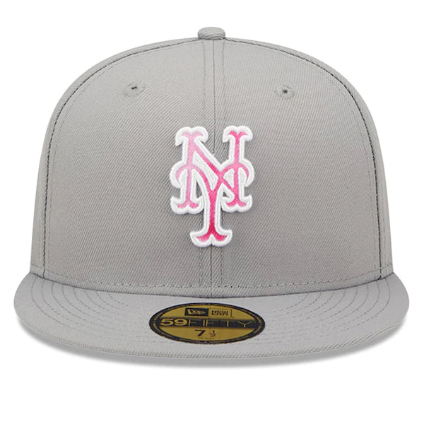 New Era New York Mets Gray 2022 Mother's Day On-Field 59FIFTY Fitted Hat