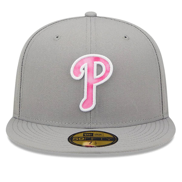 New Era Philadelphia Phillies Gray 2022 Mother's Day On-Field 59FIFTY Fitted Hat