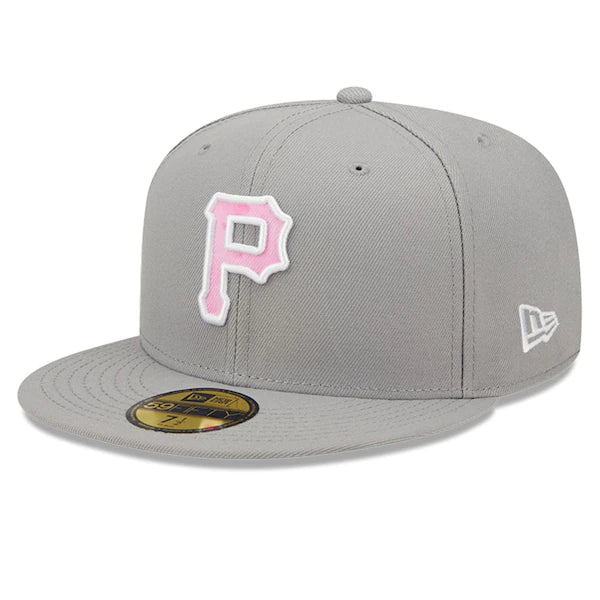 New Era Pittsburgh Pirates Gray 2022 Mother's Day On-Field 59FIFTY Fitted Hat
