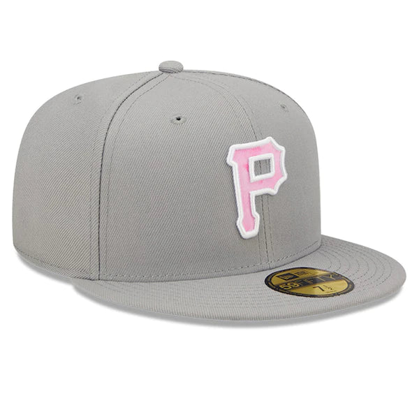 New Era Pittsburgh Pirates Gray 2022 Mother's Day On-Field 59FIFTY Fitted Hat