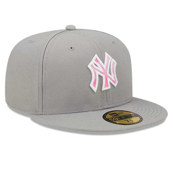 New Era New York Yankees Gray 2022 Mother's Day On-Field 59FIFTY Fitted Hat