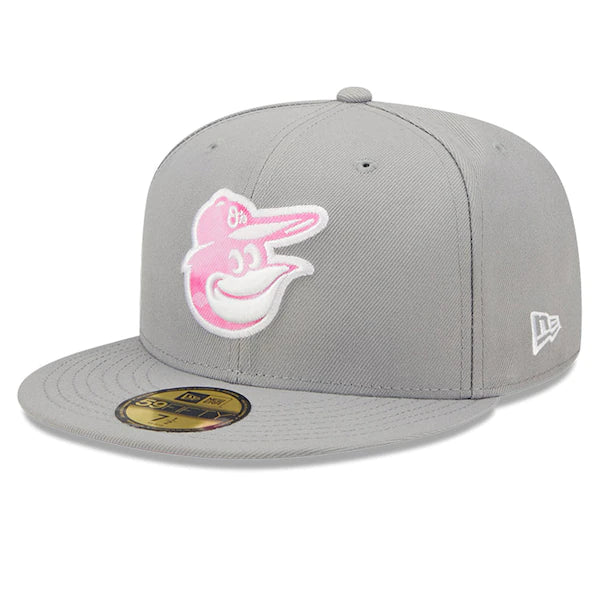 New Era Baltimore Orioles Gray 2022 Mother's Day On-Field 59FIFTY Fitted Hat