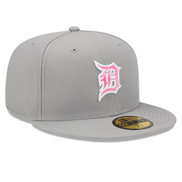New Era Detroit Tigers Gray 2022 Mother's Day On-Field 59FIFTY Fitted Hat