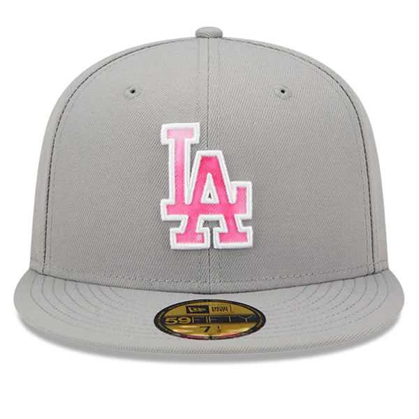 New Era Los Angeles Dodgers Gray 2022 Mother's Day On-Field 59FIFTY Fitted Hat