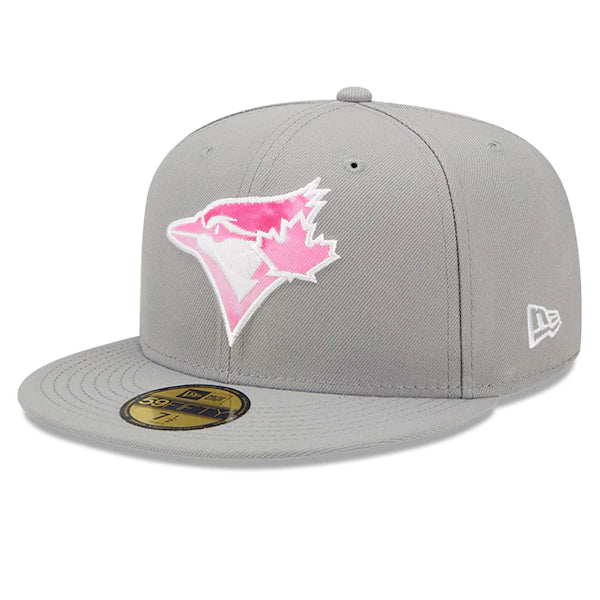 New Era Toronto Blue Jays Gray 2022 Mother's Day On-Field 59FIFTY Fitted Hat