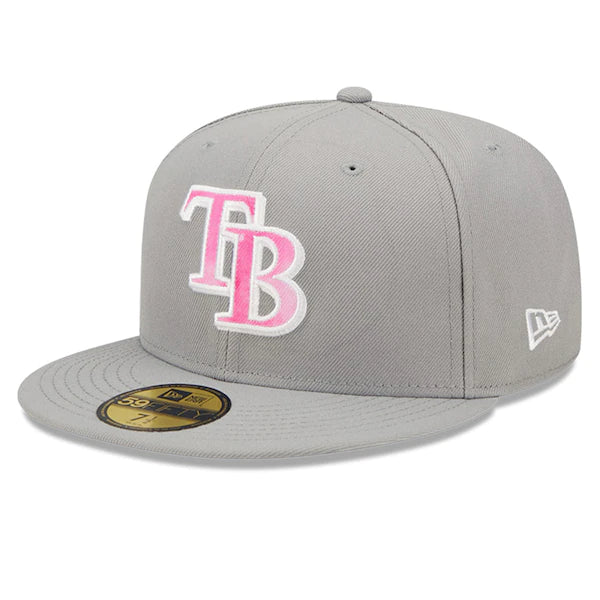 New Era Tampa Bay Rays Gray 2022 Mother's Day On-Field 59FIFTY Fitted Hat