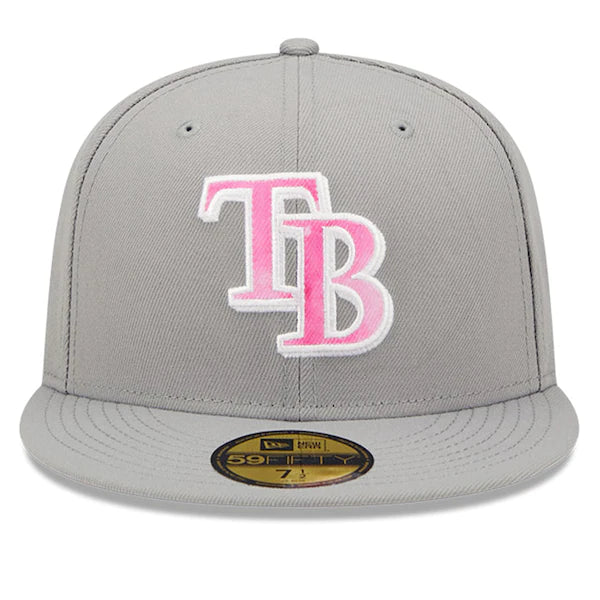 New Era Tampa Bay Rays Gray 2022 Mother's Day On-Field 59FIFTY Fitted Hat