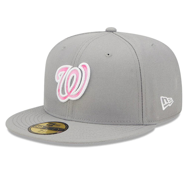 New Era Washington Nationals Gray 2022 Mother's Day On-Field 59FIFTY Fitted Hat