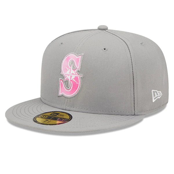 New Era Seattle Mariners Gray 2022 Mother's Day On-Field 59FIFTY Fitted Hat