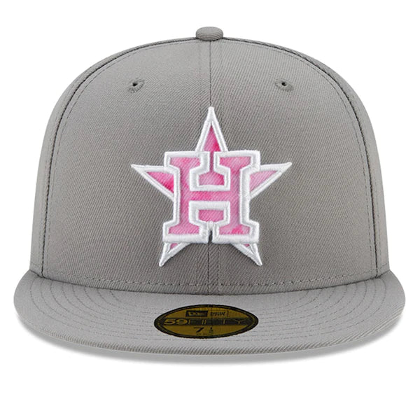 New Era Houston Astros Gray 2022 Mother's Day On-Field 59FIFTY Fitted Hat
