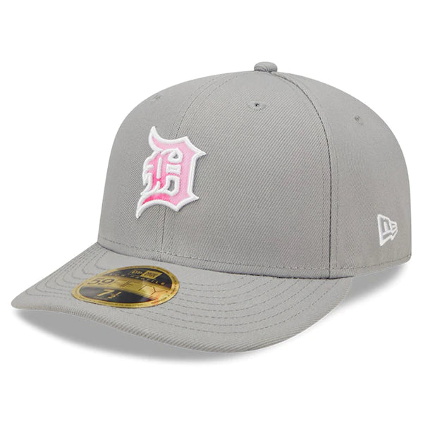 New Era Detroit Tigers Gray 2022 Mother's Day On-Field Low Profile 59FIFTY Fitted Hat