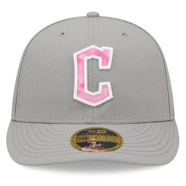 New Era Cleveland Guardians Gray 2022 Mother's Day On-Field Low Profile 59FIFTY Fitted Hat