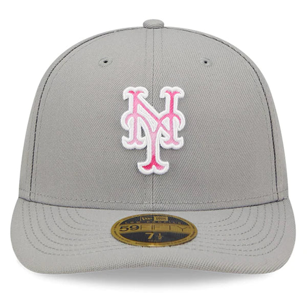 New Era New York Mets Gray 2022 Mother's Day On-Field Low Profile 59FIFTY Fitted Hat