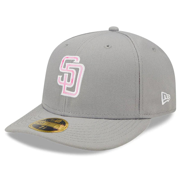 New Era San Diego Padres Gray 2022 Mother's Day On-Field Low Profile 59FIFTY Fitted Hat