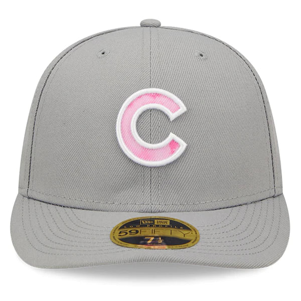 New Era Chicago Cubs Gray 2022 Mother's Day On-Field Low Profile 59FIFTY Fitted Hat