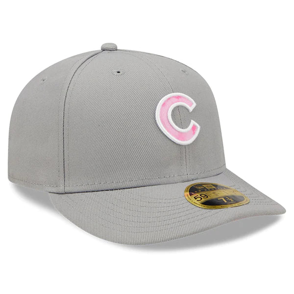 New Era Chicago Cubs Gray 2022 Mother's Day On-Field Low Profile 59FIFTY Fitted Hat