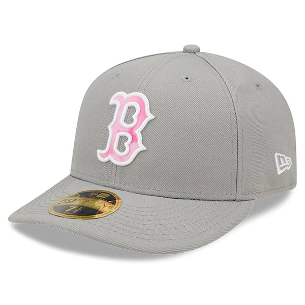 New Era Boston Red Sox Gray 2022 Mother's Day On-Field Low Profile 59FIFTY Fitted Hat