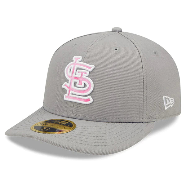 New Era St. Louis Cardinals Gray 2022 Mother's Day On-Field Low Profile 59FIFTY Fitted Hat