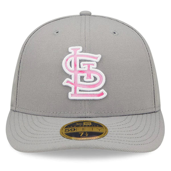 New Era St. Louis Cardinals Gray 2022 Mother's Day On-Field Low Profile 59FIFTY Fitted Hat