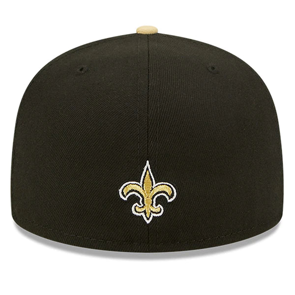 New Era New Orleans Saints  Black/Gold 2022 NFL Draft On Stage 59FIFTY Fitted Hat