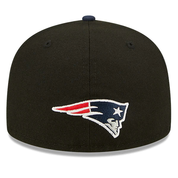 New Era New England Patriots  Black/Navy 2022 NFL Draft On Stage 59FIFTY Fitted Hat