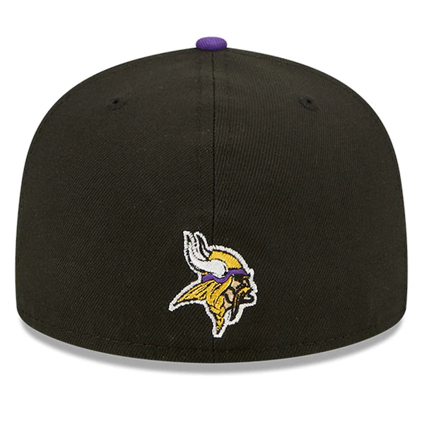 New Era Minnesota Vikings  Black/Purple 2022 NFL Draft On Stage 59FIFTY Fitted Hat
