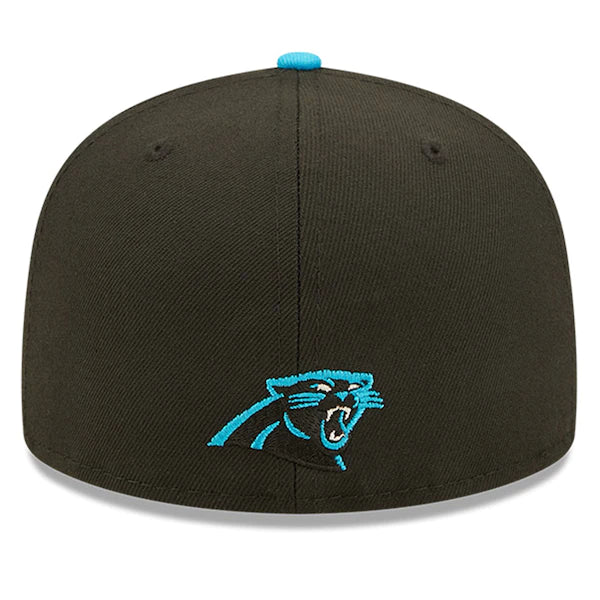 New Era Carolina Panthers  Black/Blue 2022 NFL Draft On Stage 59FIFTY Fitted Hat