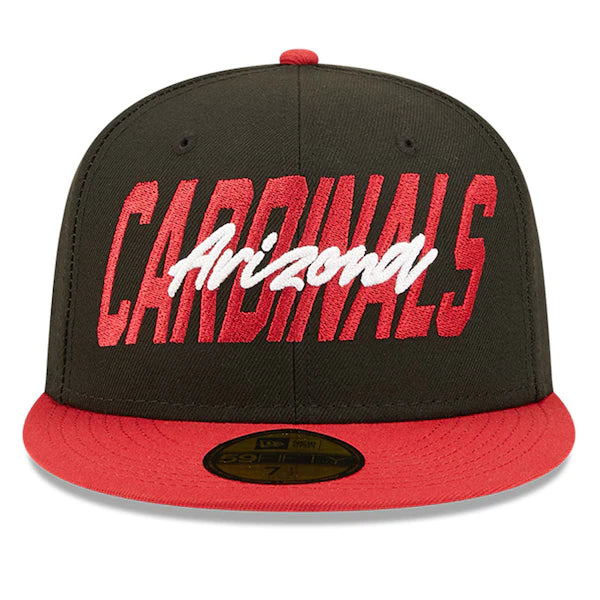 New Era Arizona Cardinals  Black/Cardinal 2022 NFL Draft On Stage 59FIFTY Fitted Hat