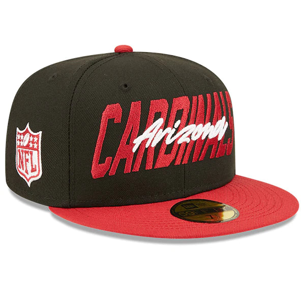 New Era Arizona Cardinals  Black/Cardinal 2022 NFL Draft On Stage 59FIFTY Fitted Hat