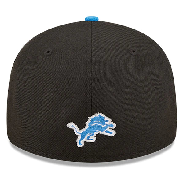 New Era Detroit Lions  Black/Blue 2022 NFL Draft Low Profile 59FIFTY Fitted Hat
