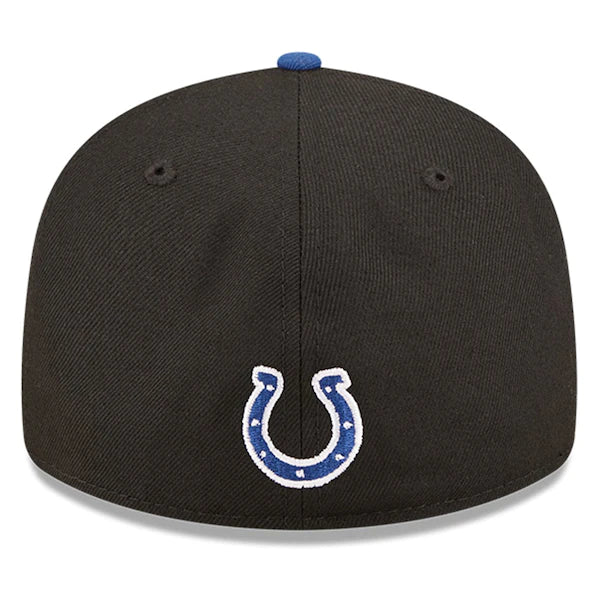 New Era Indianapolis Colts  Black/Royal 2022 NFL Draft Low Profile 59FIFTY Fitted Hat