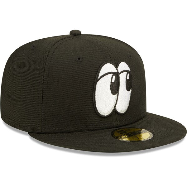 New Era Chattanooga Lookouts Black Alternate Authentic Collection 59FIFTY Fitted Hat