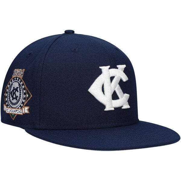 Rings & Crwns  Kansas City Monarchs Team Fitted Hat - Navy