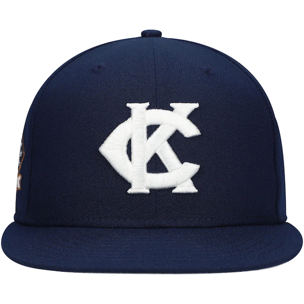Rings & Crwns  Kansas City Monarchs Team Fitted Hat - Navy
