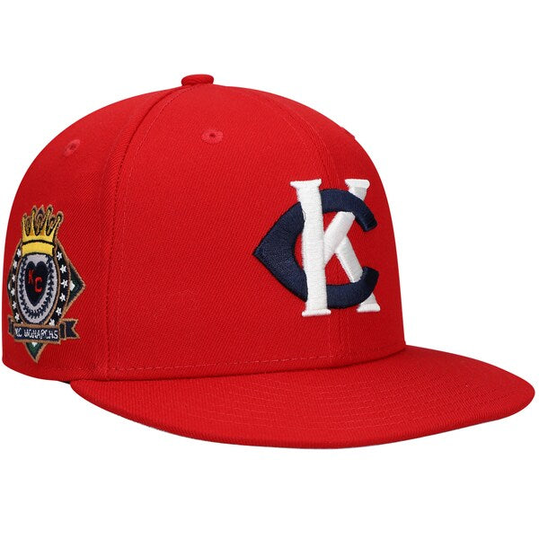 Rings & Crwns  Kansas City Monarchs Team Fitted Hat - Red