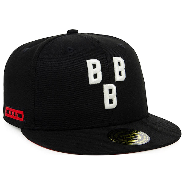 Rings & Crwns  Birmingham Black Barons Team Fitted Hat - Black