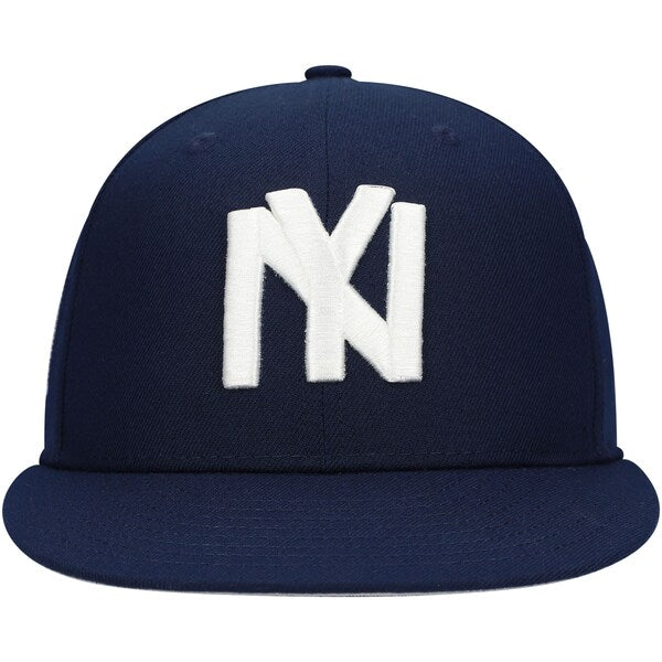 Rings & Crwns  New York Black Yankees Team Fitted Hat - Navy
