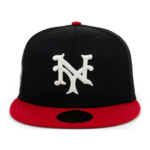 Rings & Crwns New York Cubans Team Fitted Hat - Black/Red