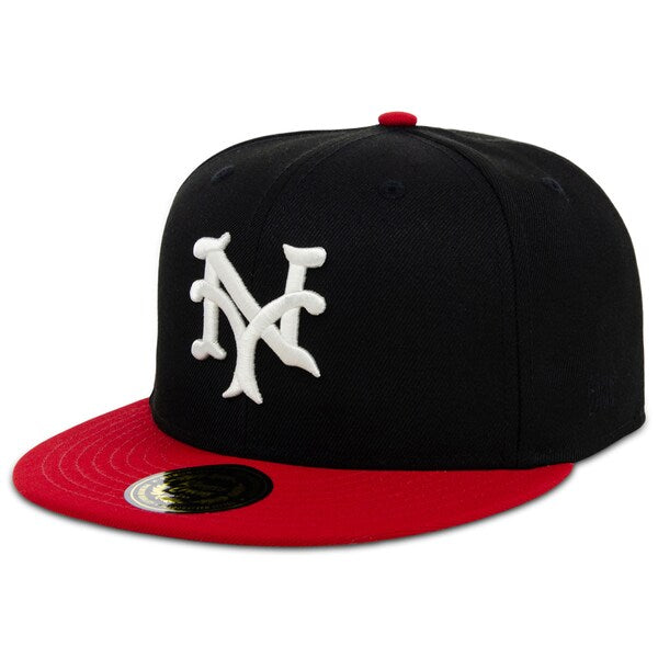 Rings & Crwns  New York Cubans Team Fitted Hat - Black/Red