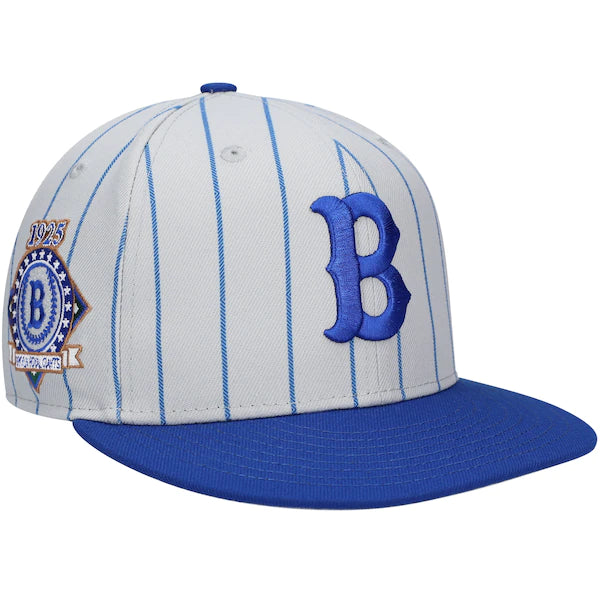 Rings & Crwns  Brooklyn Royal Giants Team Fitted Hat - Gray/Royal